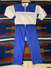 Vintage 90s Christian Dior Monsier Full Tracksuit White Blue Pant Jacket Large