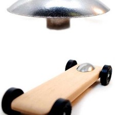 DERBY WORX INC 3.5 oz Tungsten Canopy Polished DWXTC35 Pinewood Derby & Accys