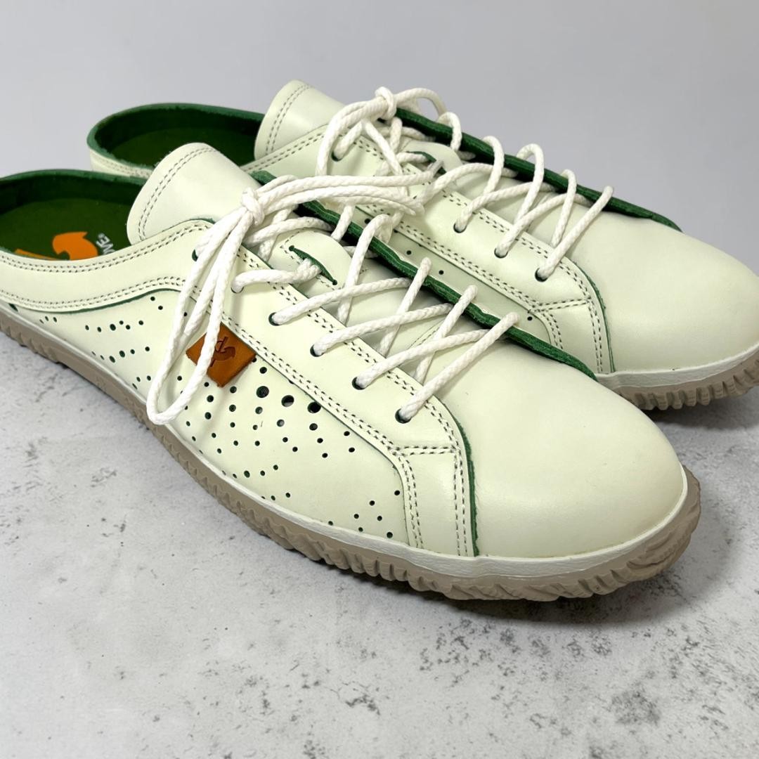 SPINGLE MOVE Mens Clog Sneakers White Green 25.5cm Casual Shoes View 2