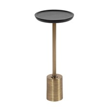 Kate and Laurel Xyler Round Wood Metal Drink ...