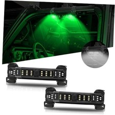 UTV Roll Bar Dome Light w/Battery Power Universal SXS 2 PCs of White and Green