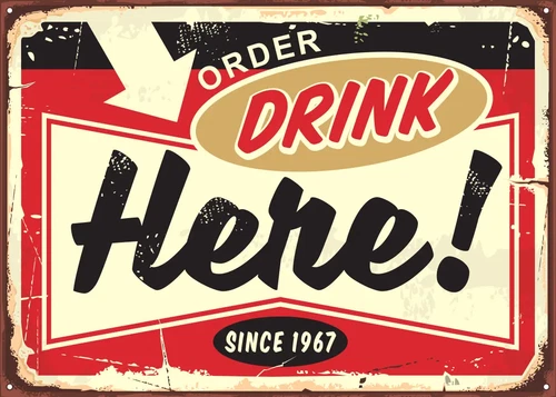 Retro Vintage Classic Man Cave Garage Bar Old Sign Self Adhesive Vinyl Sticker