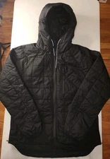 NWOT The Arrivals NYC Unisex  Quilted Hooded Jacket SZ SM Black 