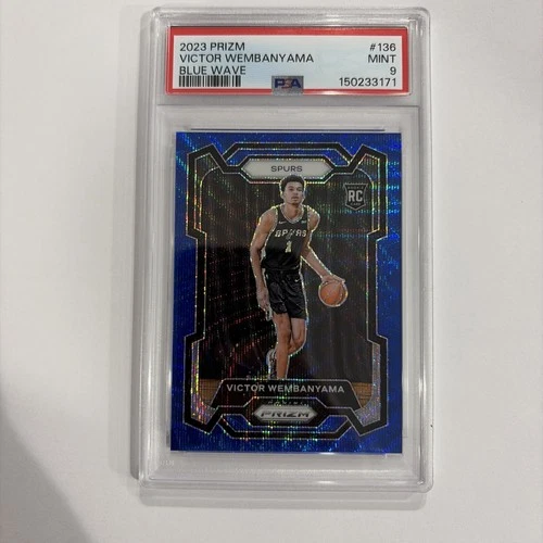 2023-24 Prizm - Victor Wembanyama - Blue Wave - Prizm (RC) - PSA 9 - Wemby
