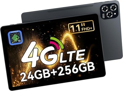 Tablet, Android 15 Tablet - 11 Zoll FHD Display, 24GB RAM 256GB ROM /2TB T