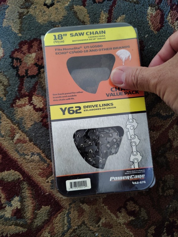 PowerCare Chainsaw Chain Model 461-620 Y52 14 Inch Opened Pack Single Chain