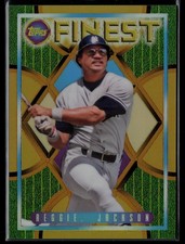 2022 Topps Finest Flashbacks #203 Reggie Jackson Gold Refractor #/50