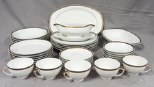 TK Thuny "GREEK KEY" Porcelain Dinnerware, Gold Trim - PER PIECE - Your Choice!