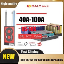 Daly Smart BMS 3S-16S 40A-100A for Li-ion LiFePO4 12V-60V Bluetooth HAU