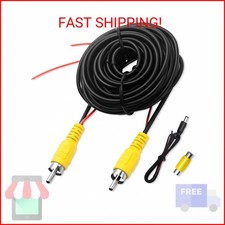 YZW Premium Backup Camera Cables RCA 20FT/6 Meters , Car Reverse Rear View Camer