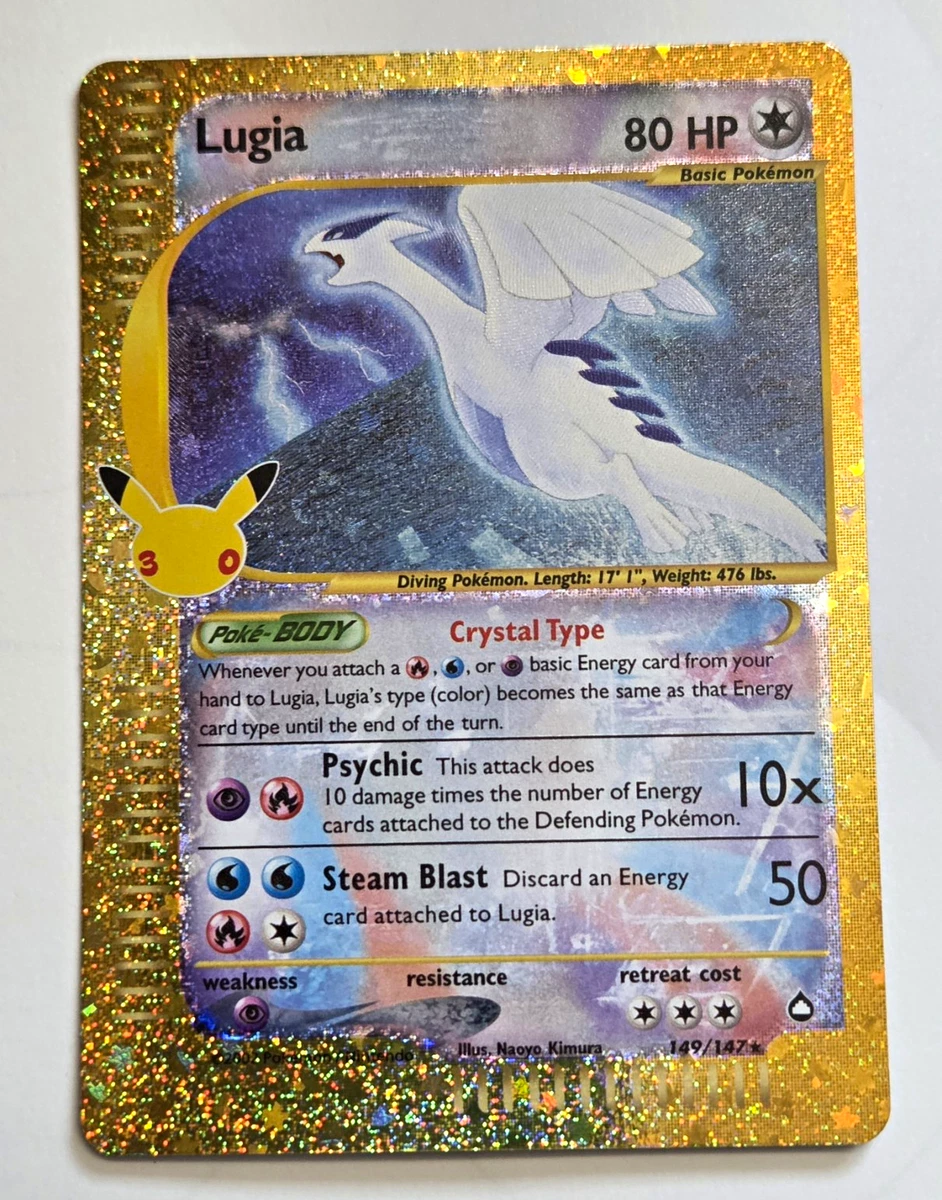 Lugia Pokémon TCG Aquapolis Individual Collectible Card Game Cards