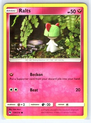 Ralts Common SM - Lost Thunder 139/214 MP