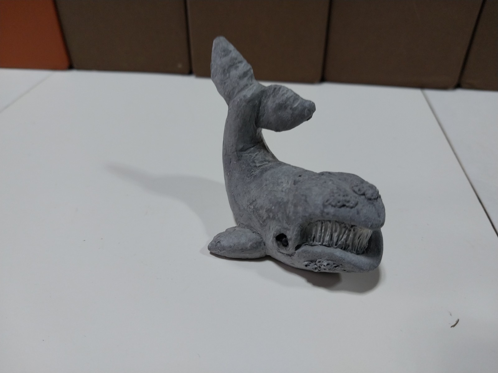 Stone Critters Littles Gray Whale Figurine