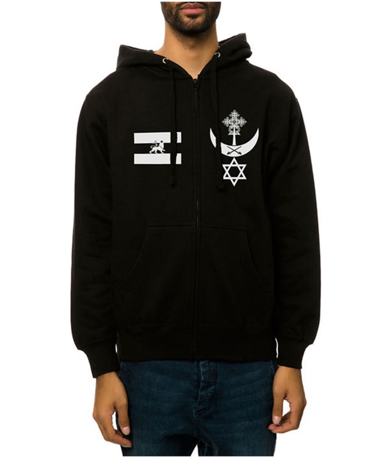 Black Scale Mens The Warrior Blvck Zip Up Hoodie Sweatshirt 7290₽