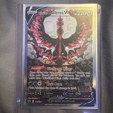 2021 POKEMON CHILLING REIGN GALARIAN MOLTRES V ALTERNATE ART 177/198 UNGRADED