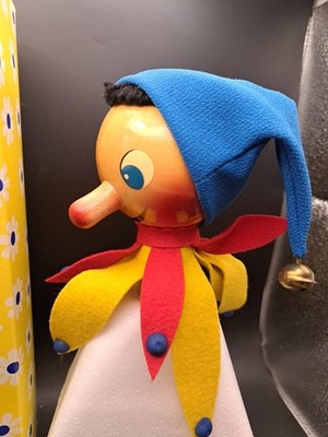 Vintage Steinbach Spinner Toy Germany Wood Musical Jester Puppet NEW OLD STOCK