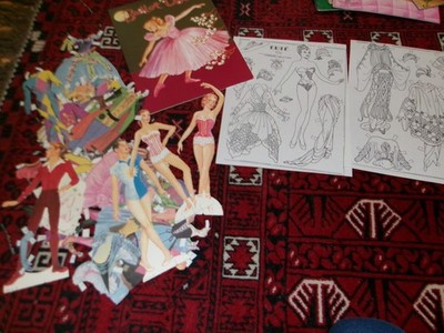 Charles Ventura paper doll to color, Ballet Paper dolls, reproduction