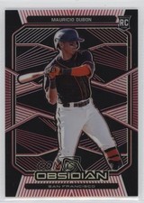 2020 Panini Chronicles Obsidian Electric Etch Red /25 Mauricio Dubon #5 06p3