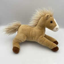 Aurora 12 Horse Plush Stuffed Animal Toy Pony Beige EUC Soft Cuddly