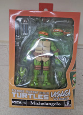NECA Teenage Mutant Ninja Turtles Usagi Yojimbo Michelangelo Figure 4 Sealed A2