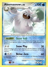 Abomasnow 12/100 Rare Stormfront Pokemon Lightly Played