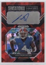 2023 Prizm Draft Picks Sensational Signatures Red Ice Justin Shorter Auto qw7