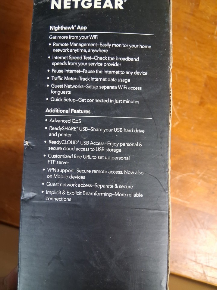Nighthawk AC2600 Netgear Gaming Streaming Smart WiFi Router R7450 New ...