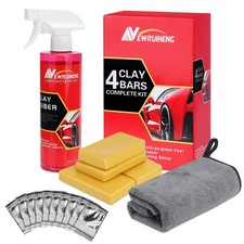Car Clay Bars Auto Detailing Kit with Synthetic Lubricant 4PCS Clay Bar Kit