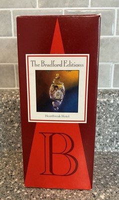 VTG 2004 Bradford Editions Glass Elvis Presley  Heart Break Hotel'' Ornament