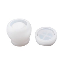 8.6 x 6.8cm Bottle Resin Mold Silicone Pudding Jars Cups Making Epoxy Mould A