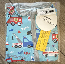 Little Sleepies First Responders Vehicles Shorty Zippy Romper One-Piece 2T