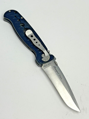 Vintage CRKT 6233 Crawford Falcon Folding Knife Linerlock Discontinued