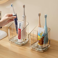 Toothbrush Holders for Bathrooms, 3 Slots Detachable Toothbrush Holder Wall