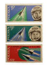 POLSKA Fi 1267-1269 ** 1963 Drugi zespołowy lot kosmiczny