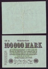 Germany 100,000 Mark 1923 OE 33 (КупА0404)