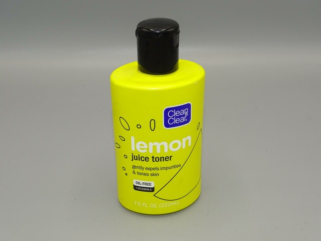 clean and clear lemon toner