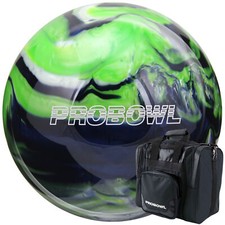 Pro Bowl Set Bowlingkugel Tasche für Ball und Bowlingschuhe grün blau silber