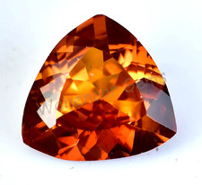 Natural Padparadscha Sapphire 14.05 Ct Trillion Certified Loose Gemstone