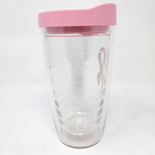 Tervis Tumbler 16 oz Pink Ribbon Breast Cancer Awareness With Lid and Straw NEW - Picture 4 of 9
