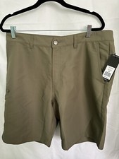 Adidas Men's Woven Cargo Shorts w/ Zip Cargo Pocket Mens Sz 36 Olive Green NEW