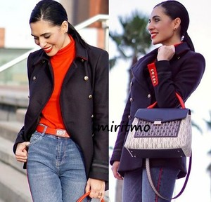 zara navy coat gold buttons