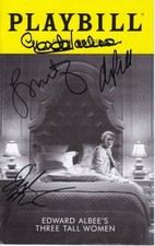 Three Tall Women Signed Autographed Cast Playbill  Laurie Metcalf Glenda Jackson