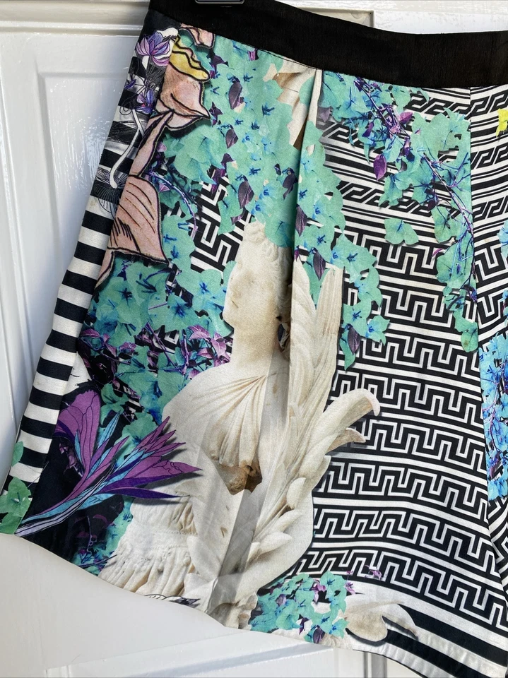 Pantalones Cortos Clover Canyon Enchanted Garden Geo Floral Cintura Alta Talla S Foto 3 de 4