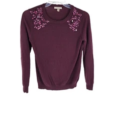 Dark Fairycore Whimsigoth Long Sleeve Sweater Medium Rhinestone gems