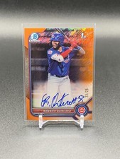2022 Bowman Ronnier Quintero 1st Orange Shimmer Refractor Auto /25 Cubs