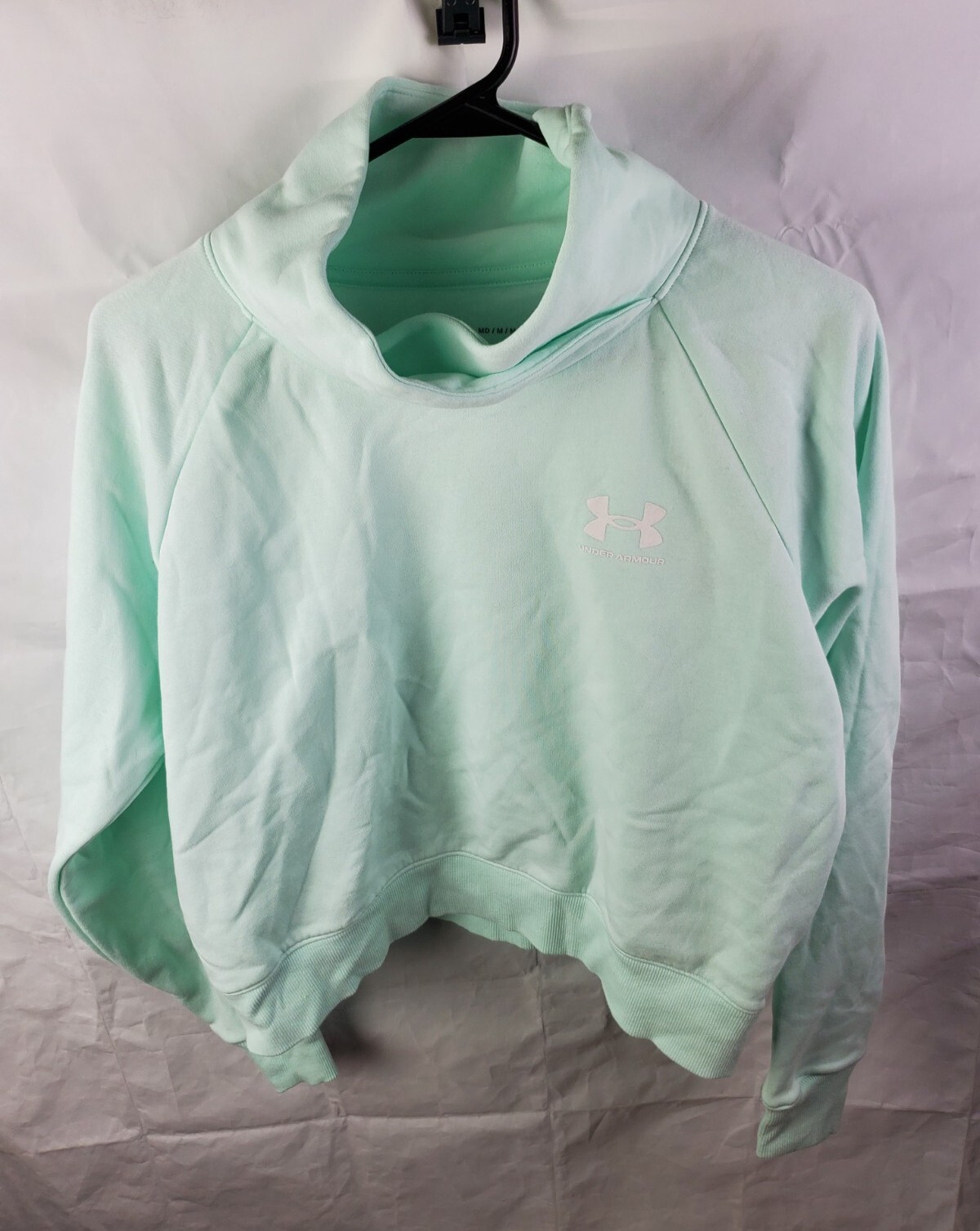NWT Under Armour UA Rival Fleece Wrap Sweatshirt 1356314 403 Womens Medium  | eBay
