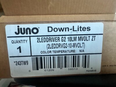 JUNO DOWN-LITES 243TW9/2LEDDRIVER G2 10LM MVOLT ZT/BRAND NEW