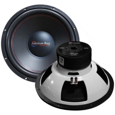 AB 15'' DVC Subwoofer Bass Replacement Speaker 4ohm Car Audio Sub 1000w 15in NEW