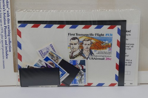 Libro con estampillas de USPS Aviation Pioneers A colección de estampillas de EE. UU. - Imagen 3 de 5