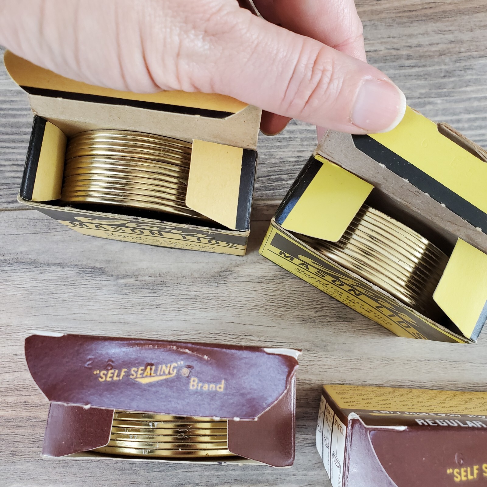 Vintage Kerr Canning Jar Flat Lids 82 Regular Mouth and 12 63 Lids 8